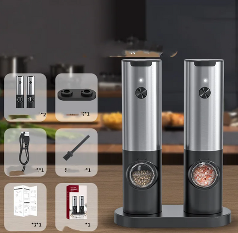 Nyvellum K2 Pro Electric Salt and Pepper Grinder Set